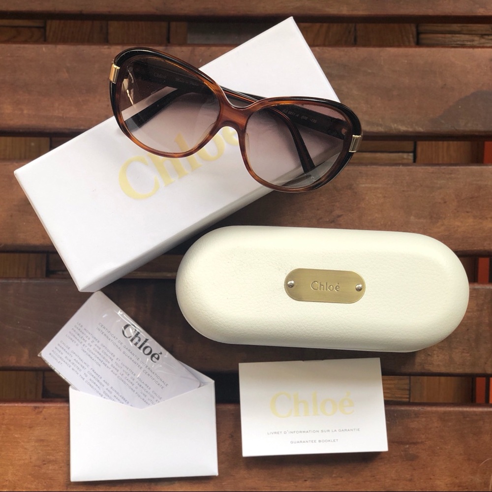 Authentic Chloe Tortoiseshell Sunglasses